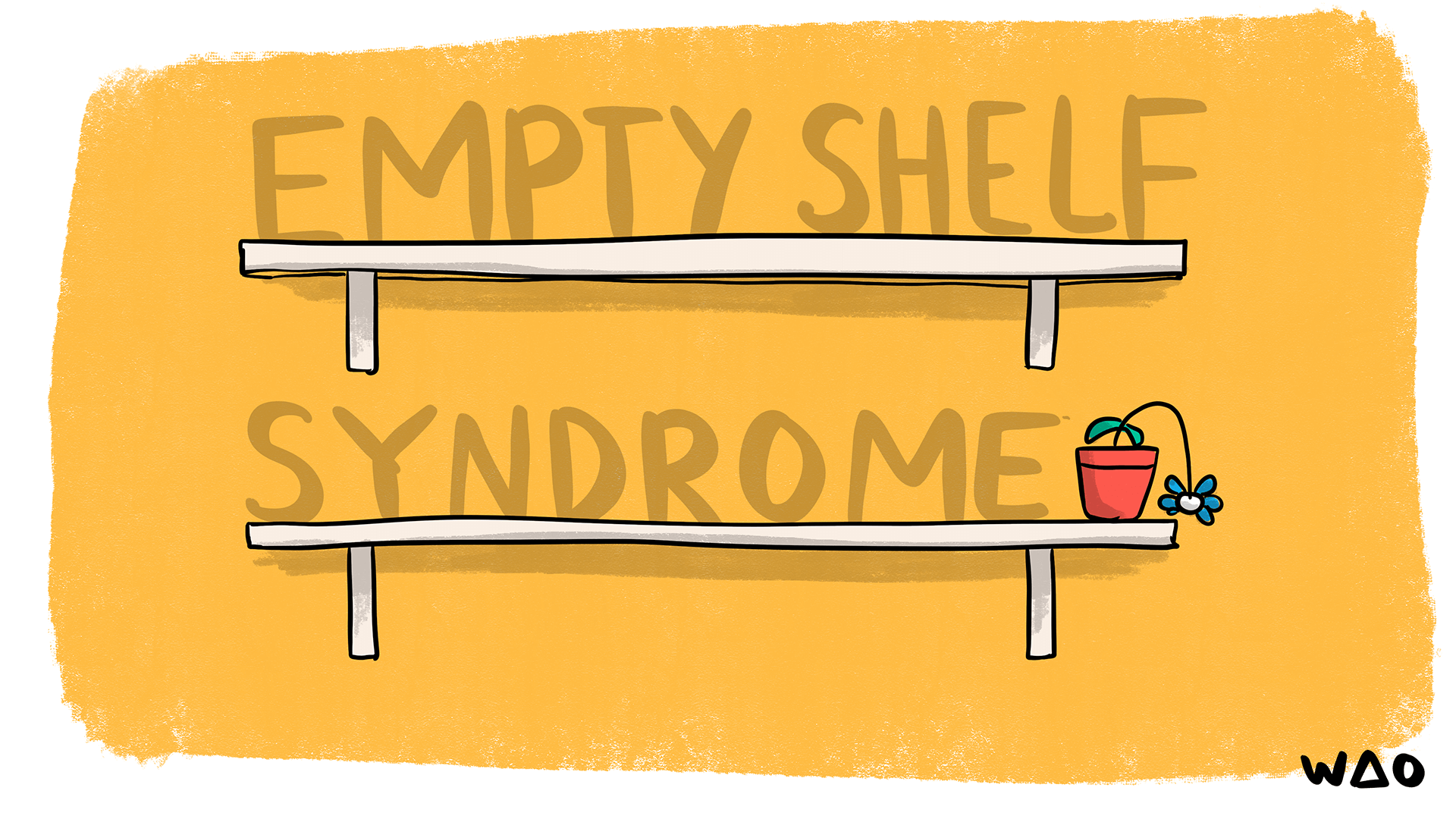 You’ve shelved all the verbs on your CV into related groups. Which of your shelves are empty? Empty Shelf Syndrome by Visual Thinkery is licensed under CC-BY-ND