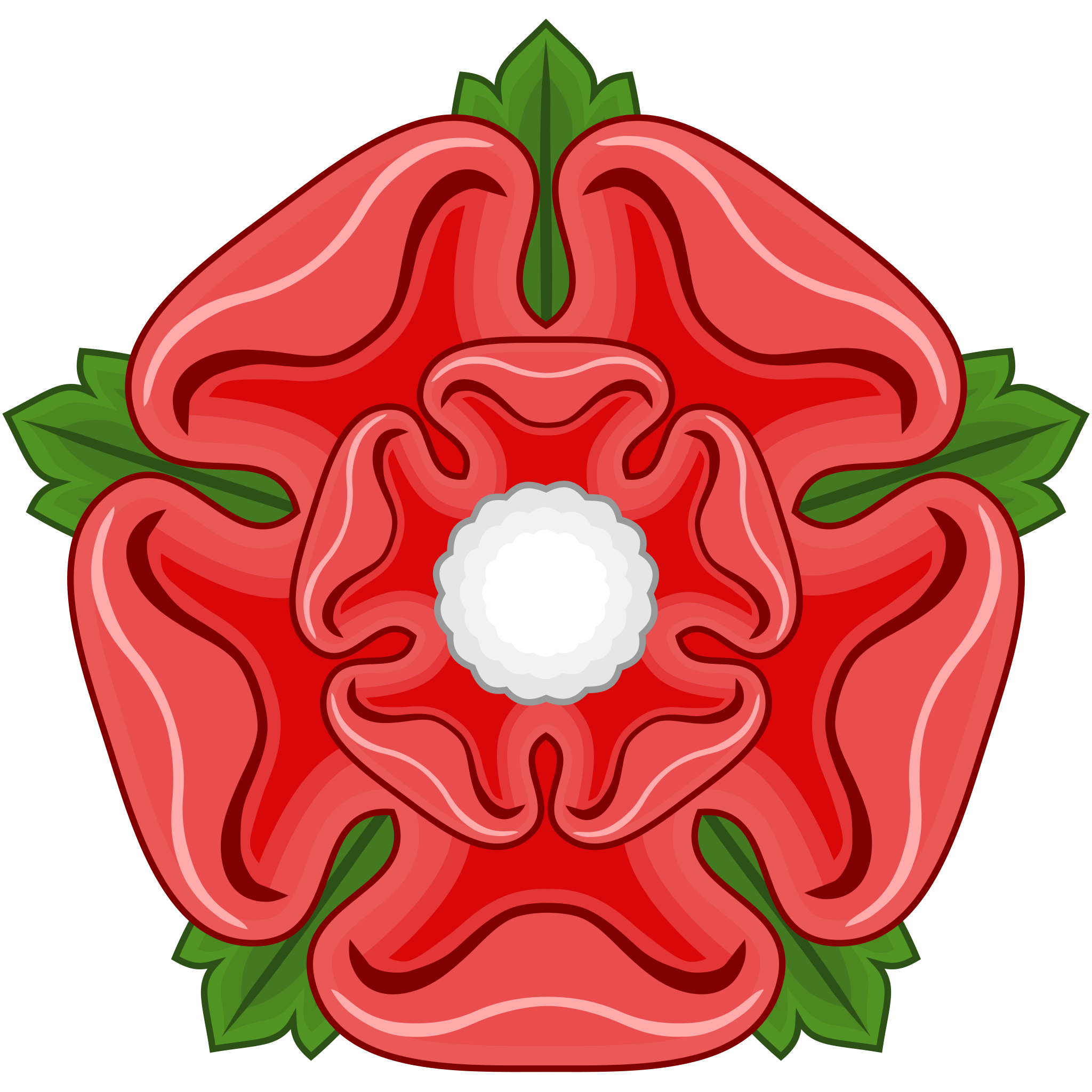 The Red Rose of Lancaster is a symbol of the county of Lancashire, first adopted by the House of Lancaster in the 14th century. There’s no 14th century music in the Lancashire playlist, but there’s plenty of red roses. CC BY-SA image of a red rose by Sodacan on Wikimedia Commons w.wiki/5Y4Z🌹