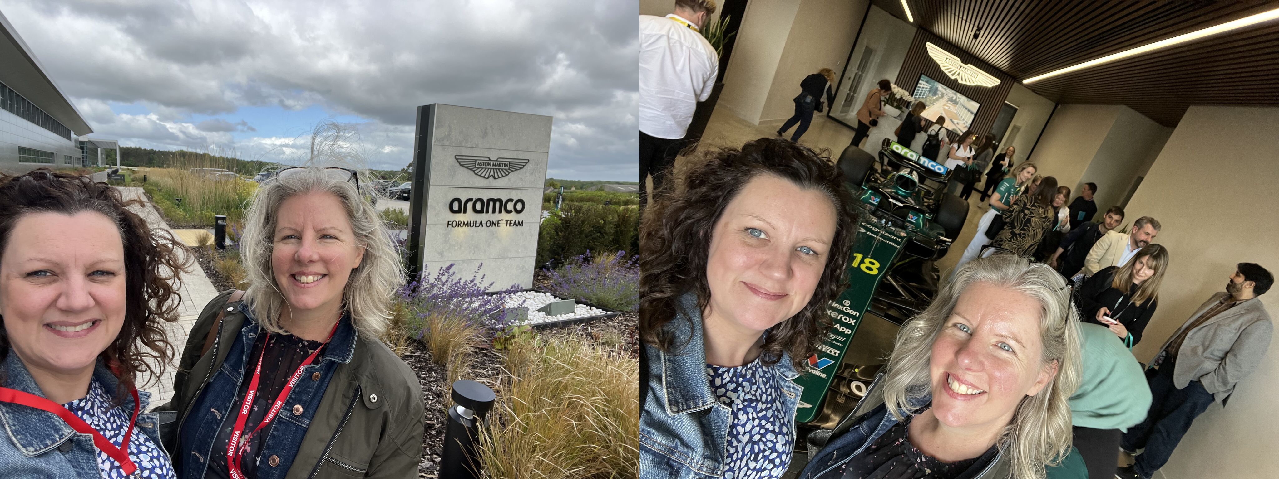 Amanda Conway and Helen Frost from the University of Manchester careers service www.careers.manchester.ac.uk visiting Aston Martin F1 earlier this year. (Frost and Conway 2025; Conway 2025)