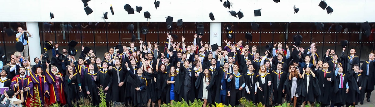 A graduation celebration in the Kilburn Building. 🎓