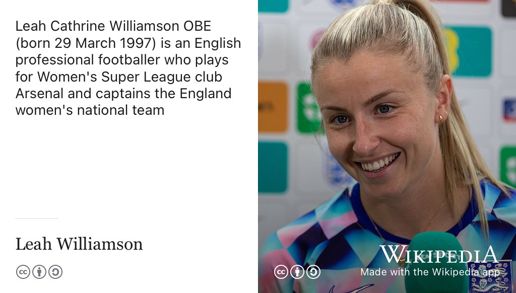 Starting a new job is a bit like joining a football team. You’ve probably never heard of Rushden & Diamonds F.C. where Lioness Leah Williamson started her career. Like Leah, the best place to start your career might be with a smaller employer (or “club”) that none of your friends or family will have heard of. CC BY-SA portrait of Leah Williamson by Ryanasman1 on Wikimedia Commons w.wiki/6aKd adapted using the Wikipedia app