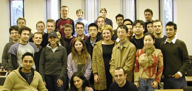 Masters and Mistresses of Science, part of the MSc Computer Science class of 2003. This is a bit like Where’s Wally: can you find me in the photo? Unlike Wally I’m not wearing a red and white stripy jumper. Picture by Richard Giordano.