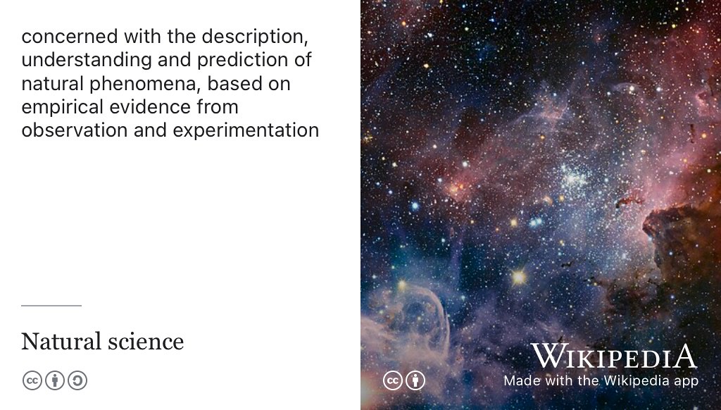 Computer Science isn’t a natural science, but that doesn’t mean it isn’t natural to have some verbs to demonstrate your scientific skills. CC BY-SA image of the Carina Nebula by T. Preibisch and the European Southern Observatory (ESO) on Wikimedia Commons w.wiki/9cVA adapted using the Wikipedia app 🧪