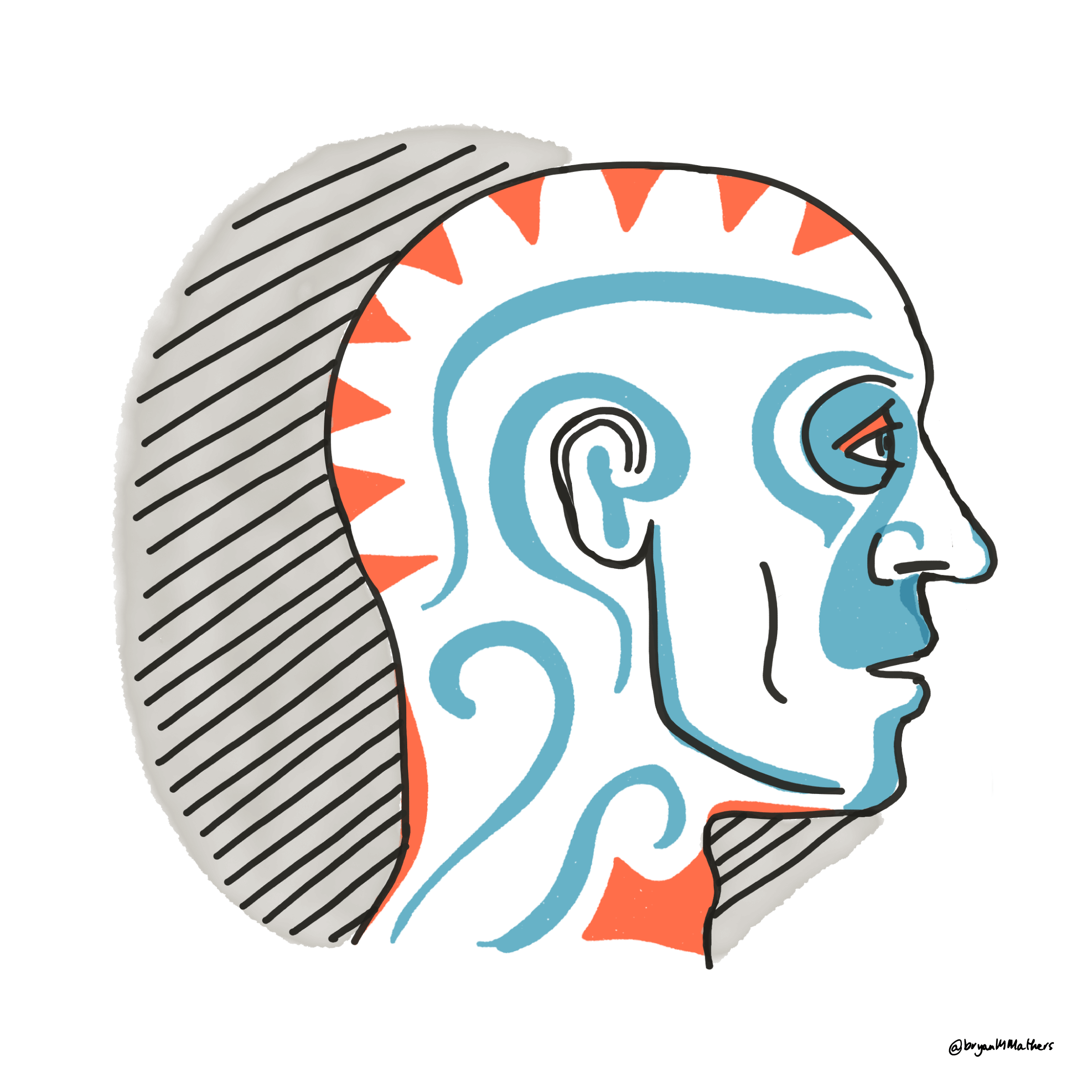 Bryan Mathers Self portrait by Visual Thinkery is licensed under CC-BY-ND