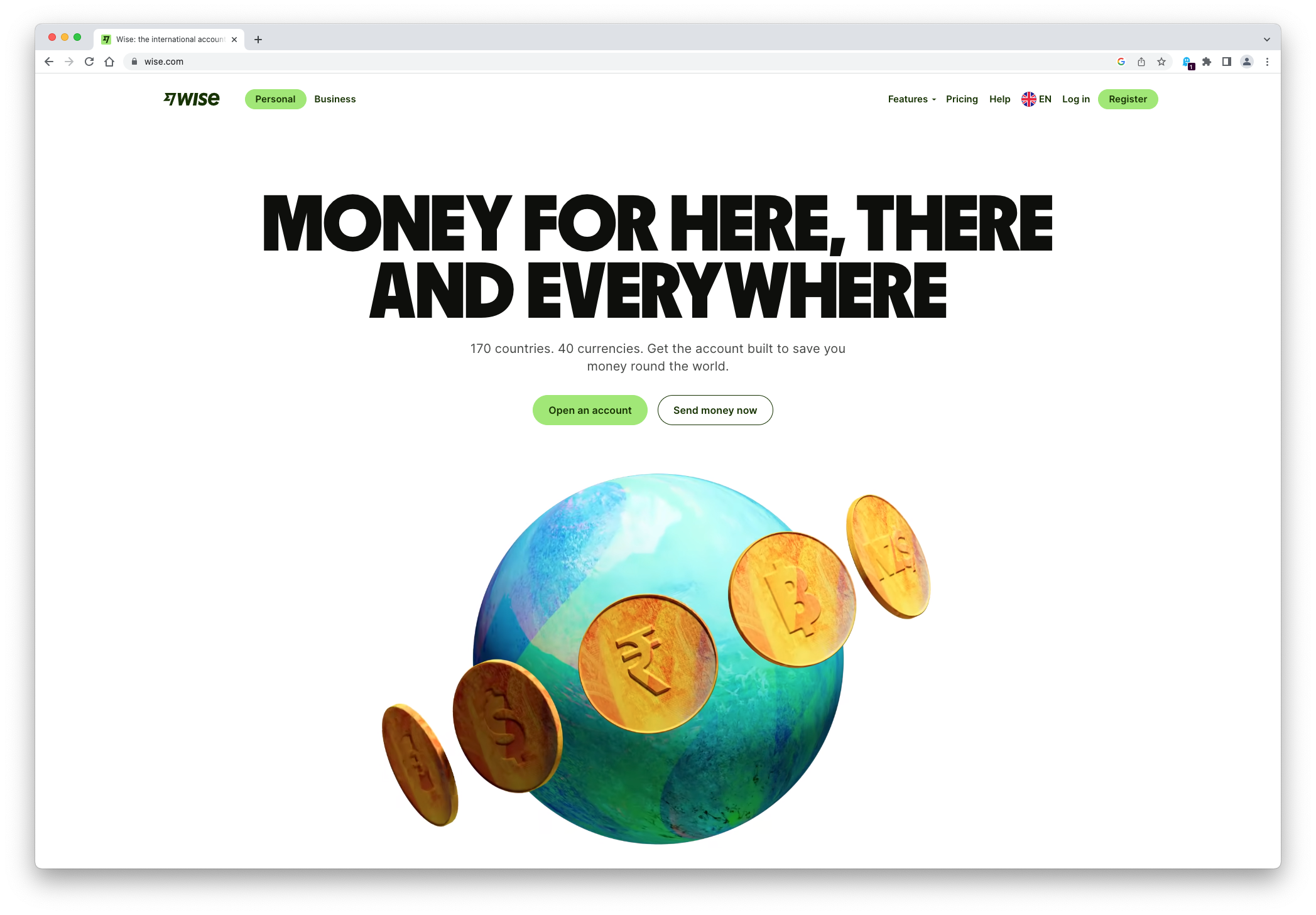 Wise (formerly TransferWise) is a UK-based foreign exchange fintech company founded by Estonian businessmen Kristo Käärmann and Taavet Hinrikus in 2011. Screenshot from the wise.com website from 2023.